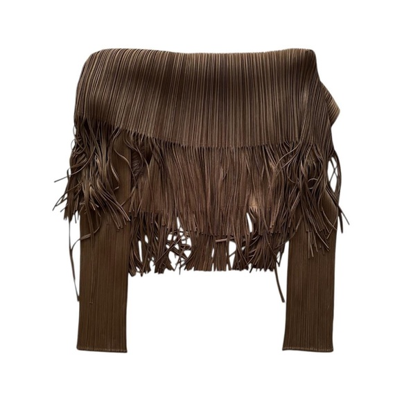 RARE Pleats Please Issey Miyake fringe top - Picture 3 of 5